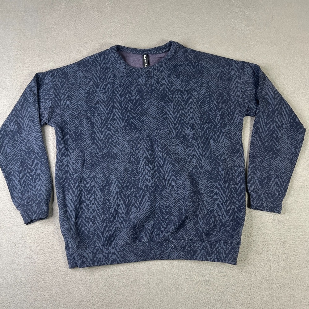 Athleta Womens‎ Sweatshirt Small Blue Studio to Street Crewneck Pullover Casual